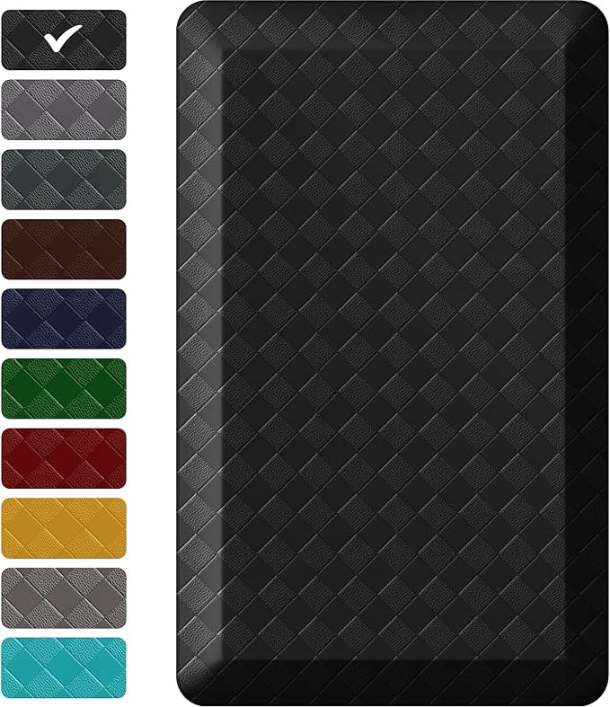 StepRite 1” Thick Kitchen Mats for Floor, Anti Fatigue Kitchen Rugs, Heavy Duty by Bringcushiontoyourlife