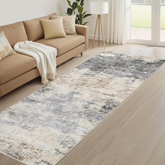 Runner Rug Kitchen Washable Rugs: 2x6 Non-Slip Abstract Soft Modern Stain - Image 8