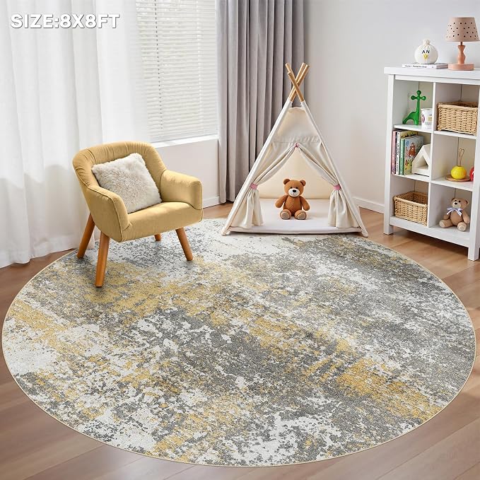 8ft Round Area Rug - Image 8