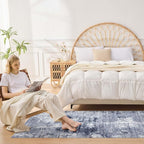 DMOYEST Washable Runner Rug for Hallway: 2x6 Neutral Modern Abstract Low Pile - Image 2