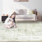 Area Rugs 5x7 Living Room: Washable Rug Modern Abstract Rugs Soft Non Slip - Image 7