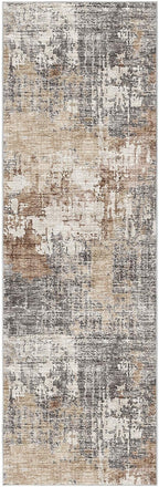 DMOYEST Washable Runner Rug for Hallway: 2.6x8 Neutral Modern Abstract Low Pile - Image 9