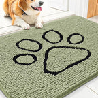 Smiry Dog Door Mat for Muddy Paws, Absorbent Dirt Trapper Non Slip Quick Dry by Smiry