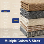 Faux Jute Hallway Runner Rug 2'x8', Washable & Non-Slip, No Odor. Farmhouse - Image 7