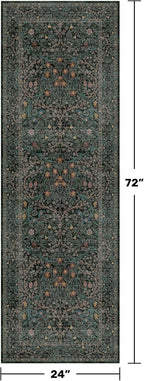 Non Slip 2x6 Kitchen Runner Rug Washable, Rubber Backed Bathroom Runner - Image 2