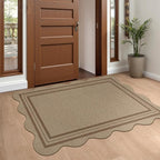 Easy Jute Front Door Mat, 2.6x4 Washable Entryway Rug Non Slip Small Kitchen Rug - Image 3