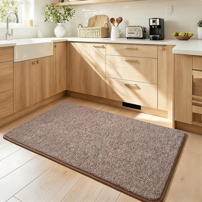 Keeko Soft 2x4 Small Runner Rug Brown, Bedside Rugs - Image 4