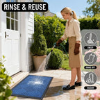 OLANLY Front Door Mat Outside Entrance 35x23, Heavy Duty Sturdy Natural Rubber - Image 7