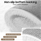 3x5 Cream White Rugs for Bedroom Living Room, Fluffy Small Area Rug Soft Shag - Image 3