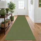 IOHOUZE Washable Runner Rug 2.6x10 Non Slip Rubber Backed Long Hallway Runner by iOhouze