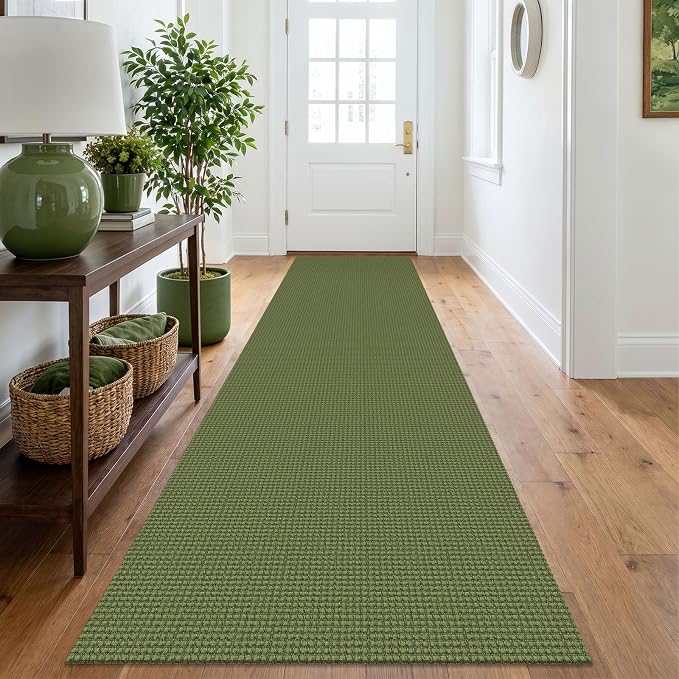 IOHOUZE Washable Runner Rug 2.6x10 Non Slip Rubber Backed Long Hallway Runner by iOhouze