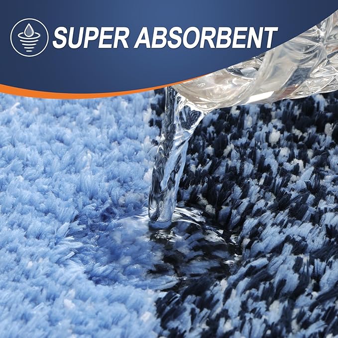 OLANLY Small Bathroom Rugs Mat 24x16, Extra Soft Absorbent Microfiber Bath Rugs - Image 4