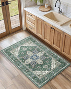 AMADA HOMEFURNISHING 2x4 Washable Area Rug, Low-Profile Entryway Rug - Image 3