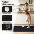 BEQHAUSE 24x60 Inch Kitchen Rugs Non-Slip Washable Kitchen Mats - Image 3