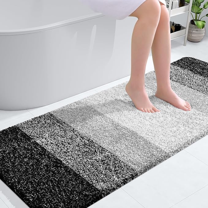 OLANLY Bathroom Runner Rugs Mat 59x24, Extra Soft Absorbent Microfiber Bath Rugs by OLANLY
