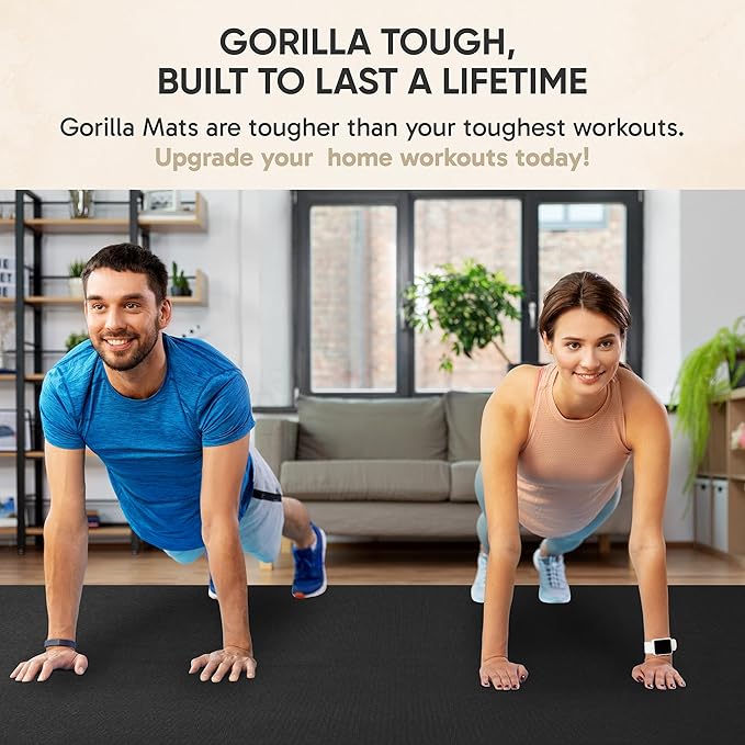Gorilla Mats Extra Large Exercise Mat – 9'x6', Flat Fitness, Yoga & Weight - Image 6