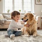 zesthome 9ft Round Rugs for Living Room, Non-Slip Washable Round Area Rugs - Image 6
