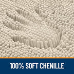 OLANLY Bathroom Runner Rugs 59x24, Extra Soft Absorbent Chenille Bath Rugs - Image 3