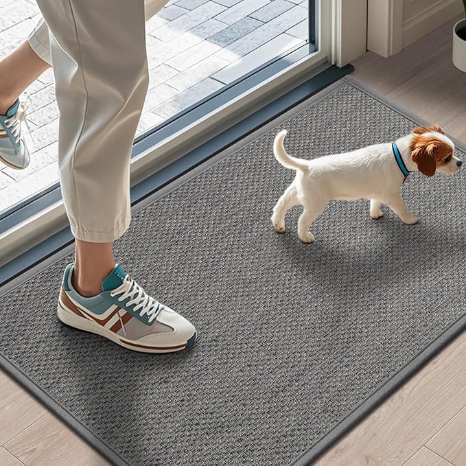LEKEEPGO Door Mat 17"x29", Non Slip Door Mat Indoor Entrance, Rubber Backing by LEKEEPGO