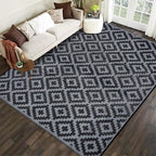 SAND MINE Waterproof Outdoor Rug, Plastic Reversible Rug, Modern Area Rug by SANDMIND