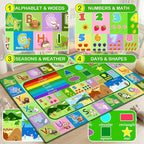 3x5ft Kids Educational Rug, Non-Slip Machine Washable ABC Alphabet Mat & - Image 3