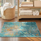 RELEANY Washable Area Rugs 3'x5' Non-Slip Modern Abstract Soft - Image 4
