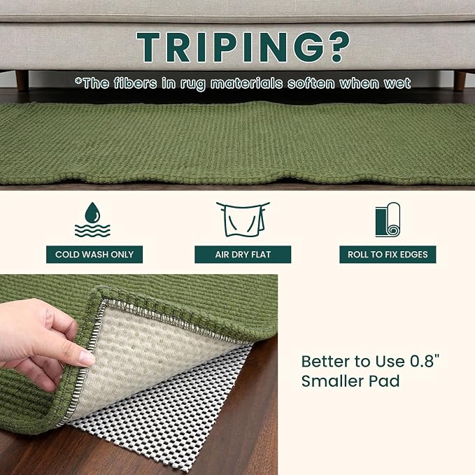 KOZYFLY Rugs for Entryway 3x5 ft Washable Area Rug Non Slip Rubber Backed Entry - Image 7