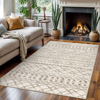 KUTA Area Rug 4x6 Boho, Moroccan Washable Rugs - Image 2