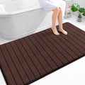 OLANLY Memory Foam Bath Mat 70x46, Super Soft Absorbent Bathroom Rugs, Quick Dry by OLANLY