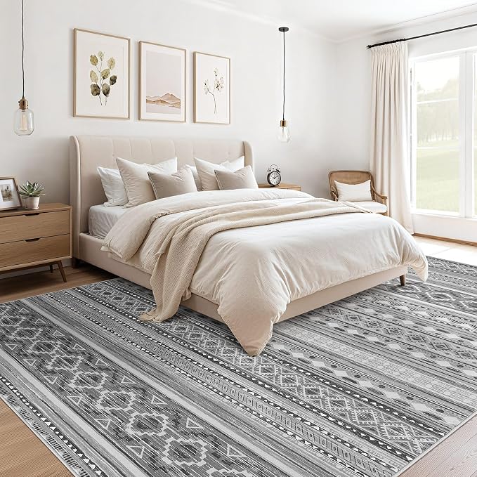 cotiled 6x9 Area Rugs Living Room Rug: Washable Boho Rugs - Image 2
