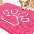OLANLY Dog Door Mat for Muddy Paws 30x20, Paw Print Design, Absorbs Moisture by OLANLY