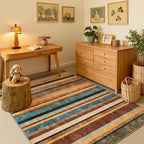 jinchan 5x7 Area Rug Modern Striped Rug Washable Rug Soft Large Indoor Floor - Image 6