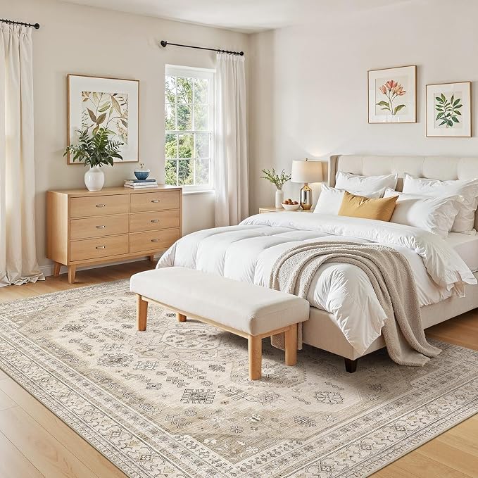 10x12 Washable Area Rug, Large Rugs - Image 6