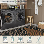 Lahome Enfys Modern Rainbow Easy Jute Carpet, Washable Rugs 5x7 - Image 4