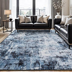 Rugflix 6x8 Area Rugs for Living Room, Washable Large Rug Stain-Resistant Low by RugflixAreaRugs