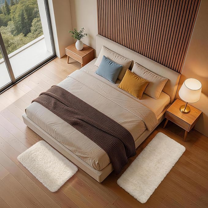 Ophanie Small Rug Washable Non Slip Throw Bedside Area Rugs, Fluffy Soft Mini - Image 5