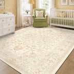 CAPALOCA Machine Washable Rugs Nursery Rug Cute Girl Non Slip Low Pile Water by CAPALOCA
