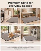 Mibao Front Door Mat Indoor Entrance, Dirt Trapper Welcome Mat - Image 7