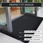 Commercial Door Mat 3'x6' Black, Heavy Duty Industrial Floor Mat - Image 5
