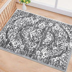 HEBE Washable Area Rug 2'x3', Non Slip Soft Distressed Bedroom & Living Room - Image 6