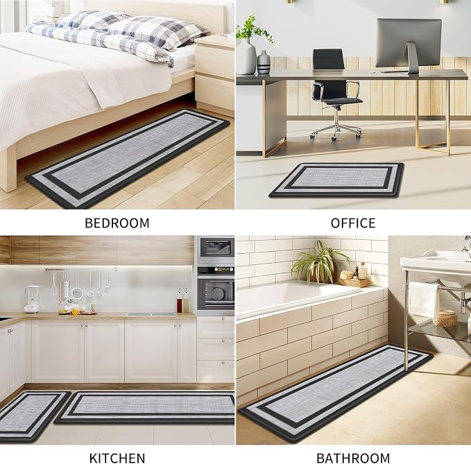 Mattitude Kitchen Mats Set of 2 Cushioned Rugs Anti-Fatigue Mats - Image 7