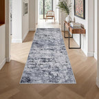 Washable Area Rug 3x8 Entryway Rug: Washable Modern Abstract Soft Thin Rug - Image 4