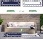 GENIMO 2.5' x 8' Outdoor Rug Waterproof - Image 6