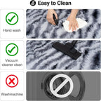 qulint Zebra Rug for Living Room, 6x9 Area Rug for Bedroom Soft Shaggy Modern - Image 7