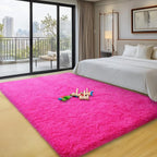 qulint 5x7 Area Rug for Living Room, Fluffy Hot Pink Rugs for Bedroom Soft Shag - Image 7