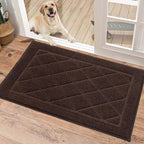 BEQHAUSE Dirt Trapper Door Mat 20" x 32", Doormat Non-Slip Entryway Rugs by BEQHAUSE