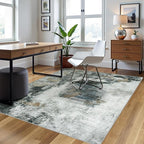 5x7 Area Rugs for Living Room Rug Washable: Abstract Rug for Dining Room - Image 3