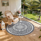 Pauwer Waterproof Outdoor Rug 8ft, Reversible Plastic Straw Patio Camping Rug - Image 6