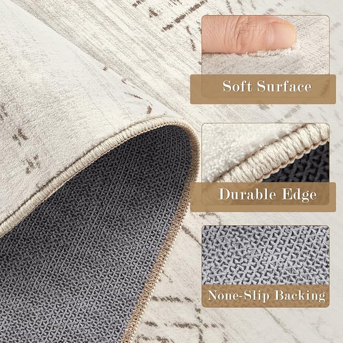cotiled Hallway 3x10 Runner Rugs: Washable Boho Rugs - Image 6