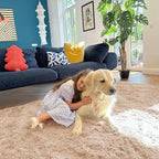 OLANLY 4x5 Machine Washable Accent Rug, Soft Fluffy Shaggy Area Rug - Image 3